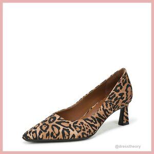 Women's Comfort Pumps with 2 1/8 Inch Heel, Square Vamp, Snip Toe